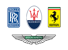 Rolls Royce Maserati Aston Martin Ferrari